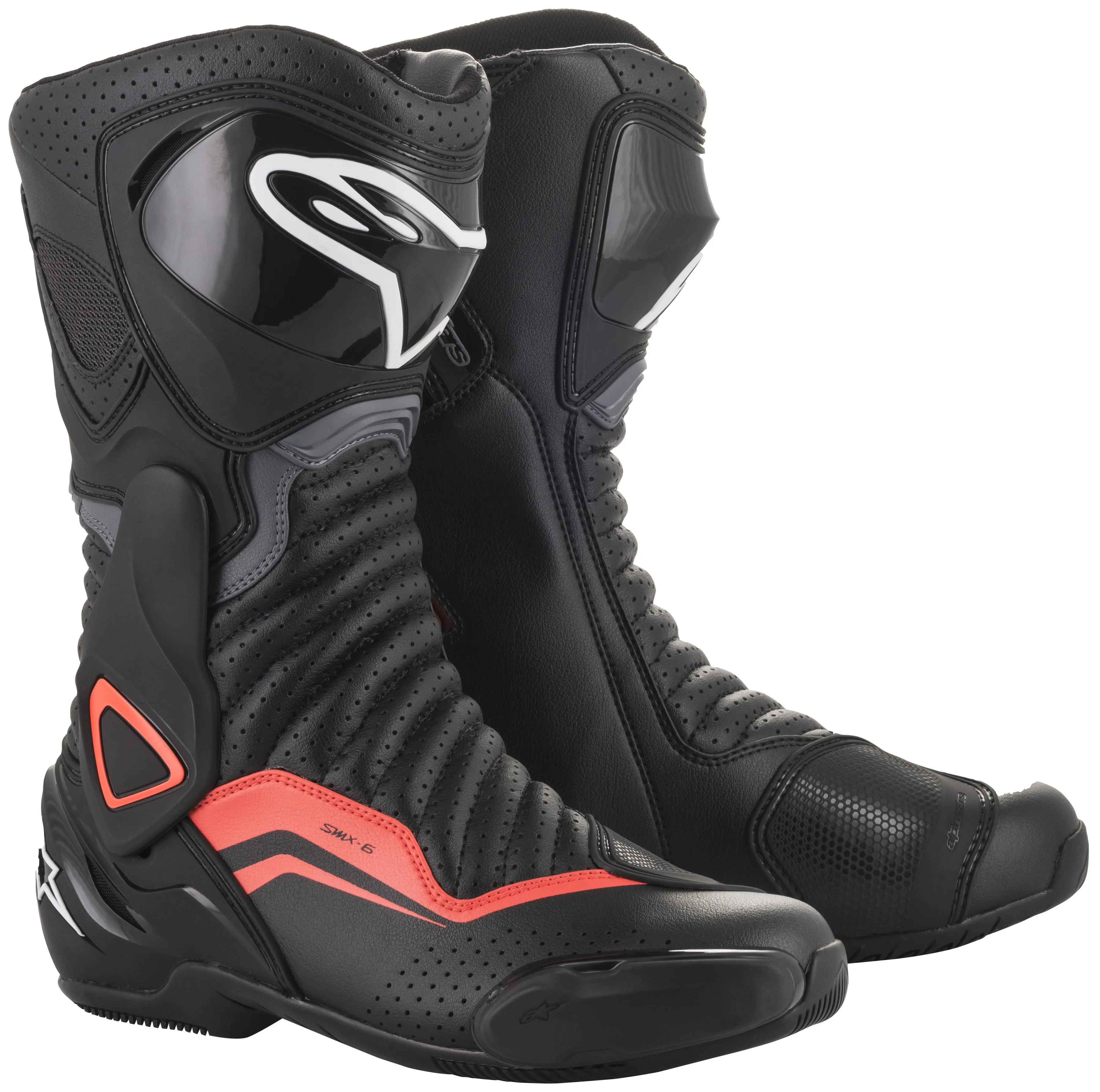 Alpinestars SMX-6 Vented Boots V2 - Black/Gray/Red - Size 43