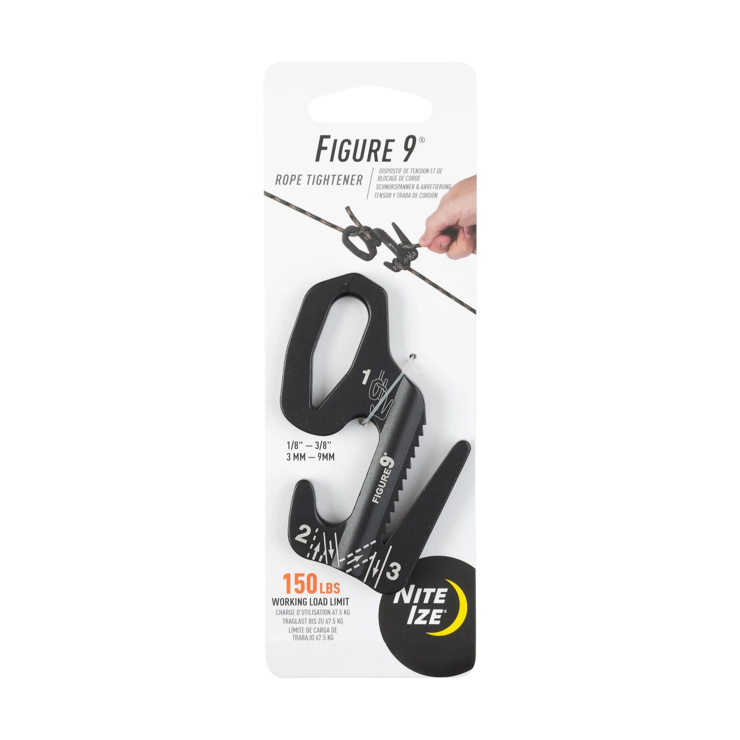 Nite Ize Figure 9 Rope Tightener - Large - Silver F9L-02-09