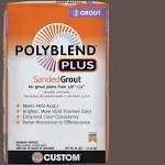 Polyblend Plus Sanded Grout, Delorean Gray, 25lb