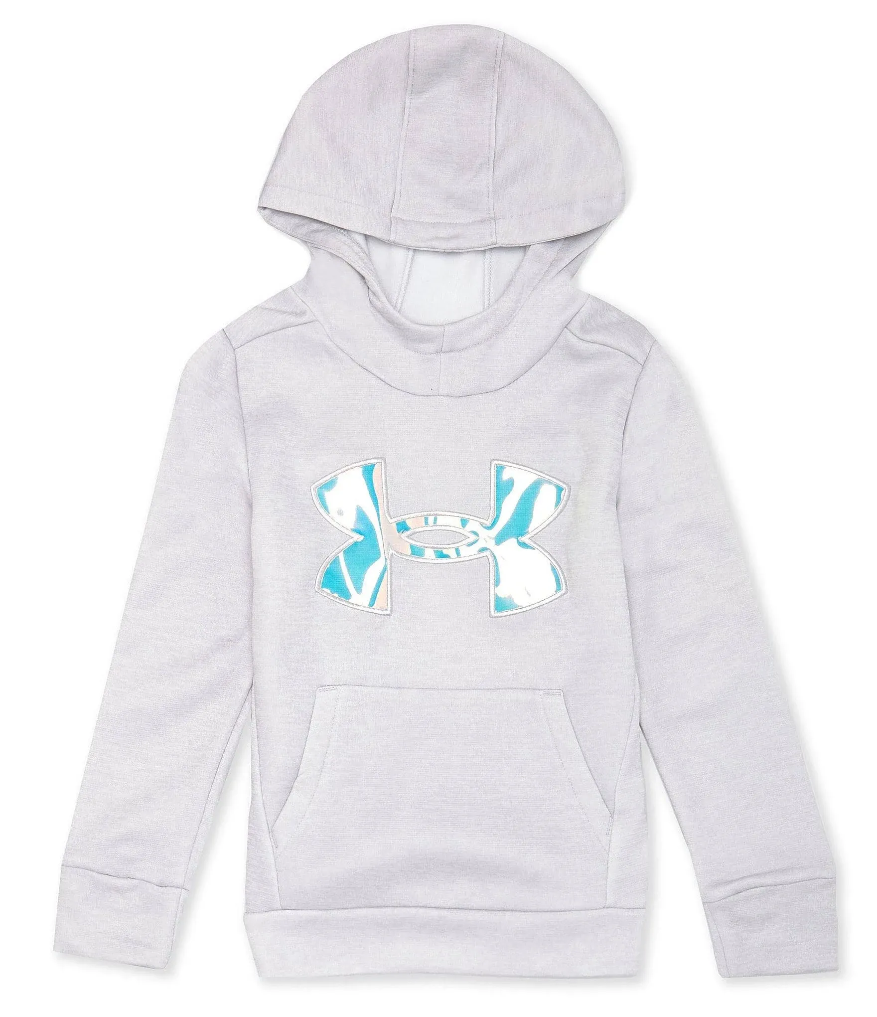 Under Armour Girls Armour Fleece Iridescent Big Logo Hoodie