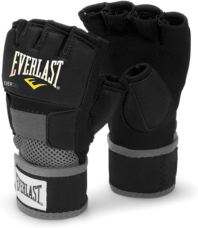 Evergel Handwraps, Boxing Gloves   Black/Pink, Size S/M