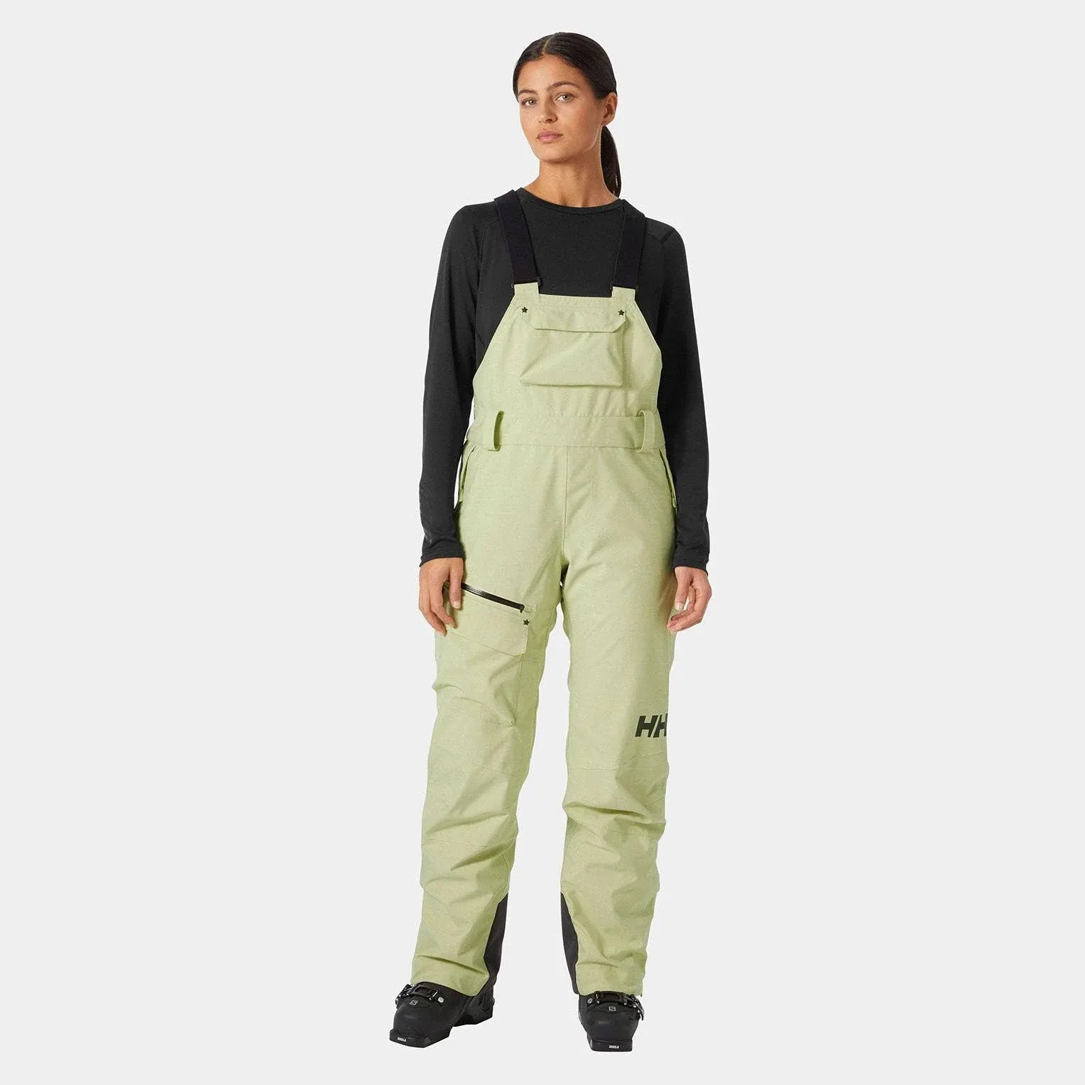 Helly Hansen Powderqueen Bib Pant - Women's - Iced Matcha - L