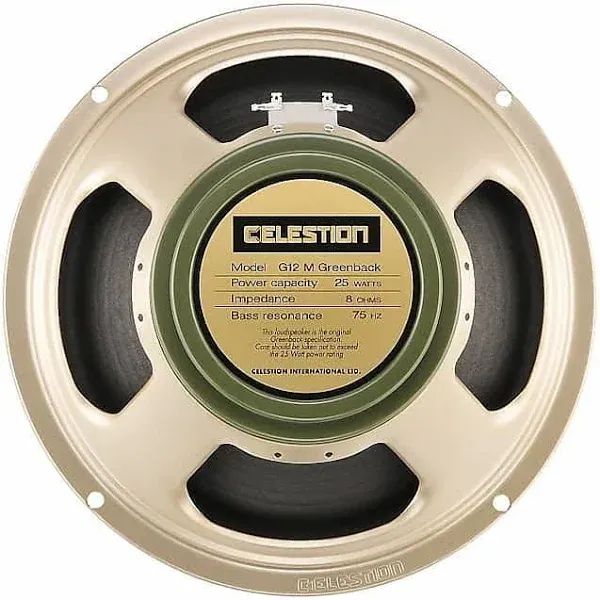 Celestion G12M Greenback 25W 12" Guitar Speaker 8 Ohm