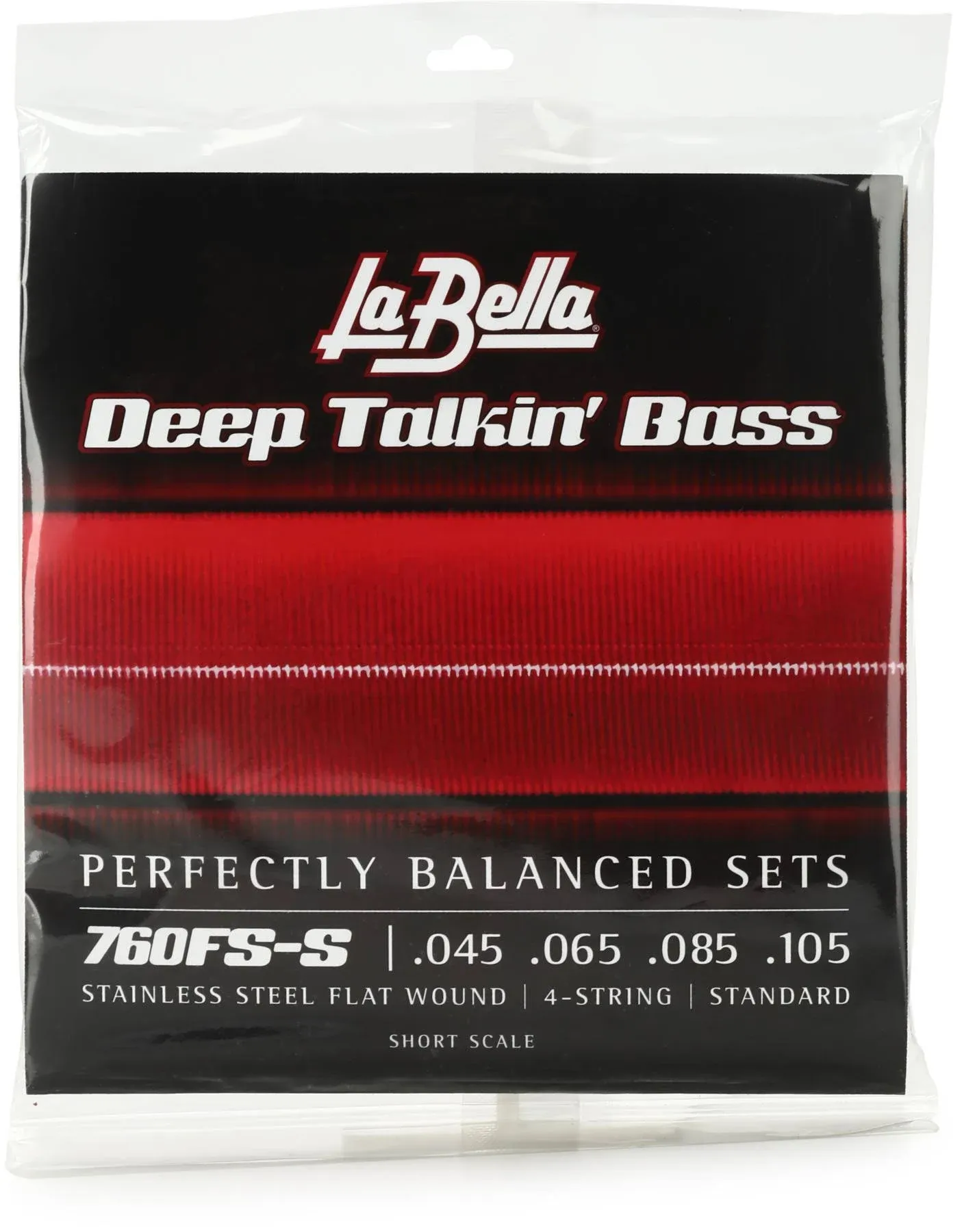 La Bella 760FS-S Deep Talkin' Bass Flats Standard Short Scale 45-105