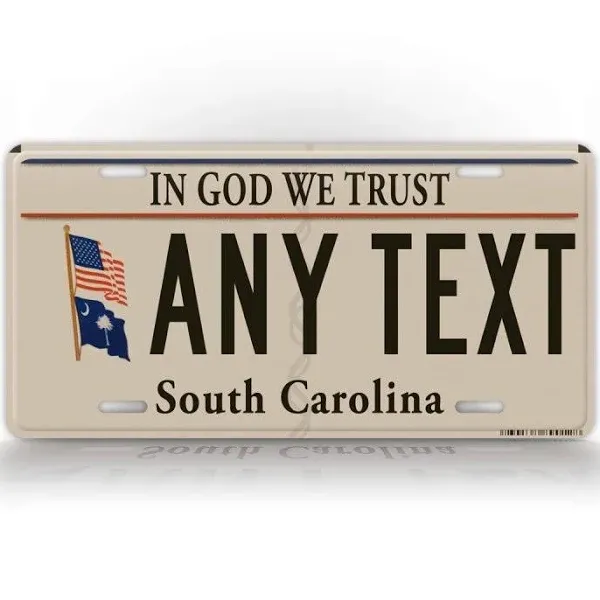 Signsandtagsonline Custom South Carolina Optional License Plate Issued in 2016 ...