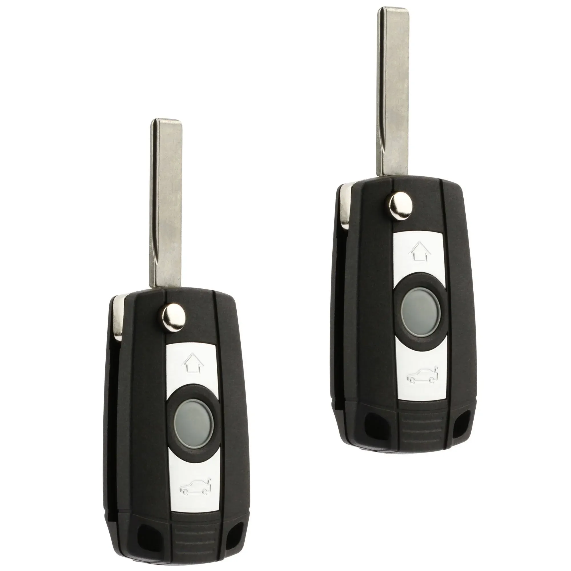 Car Flip Key Fob Keyless Entry Remote fits BMW 3, 5, 7 Series, b-lx8-flip x 2 