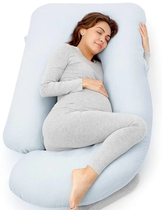 Momcozy Pregnancy Pillows U-Shaped Full Body Maternity Pillow for Side