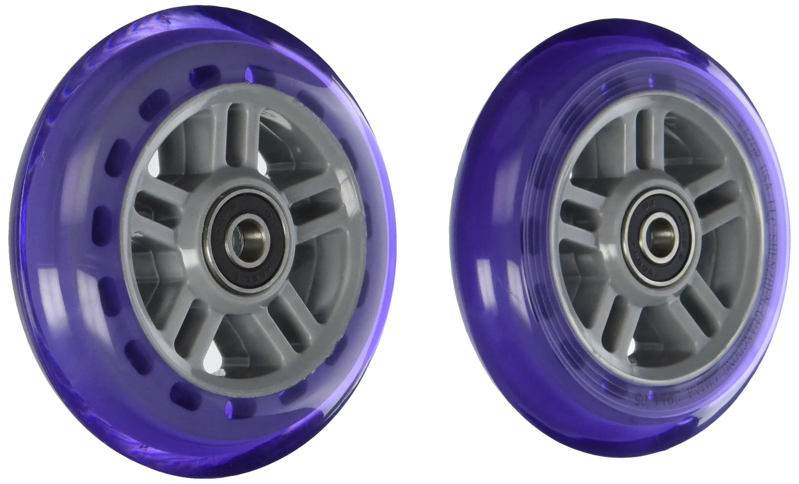 Razor A Scooter Series Wheels with Bearings (Set of 2) Purple