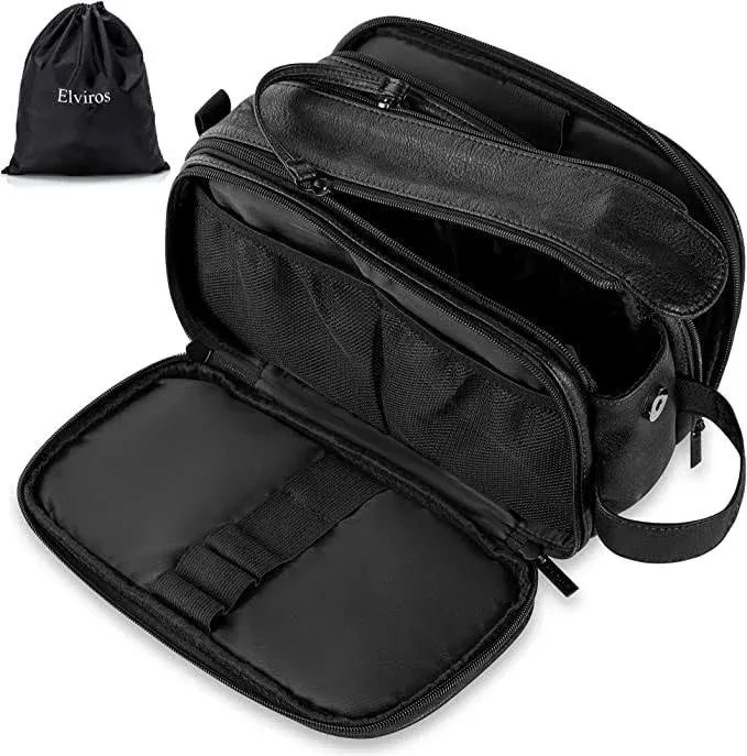 Elviros Men's Large Travel Toiletry Bag