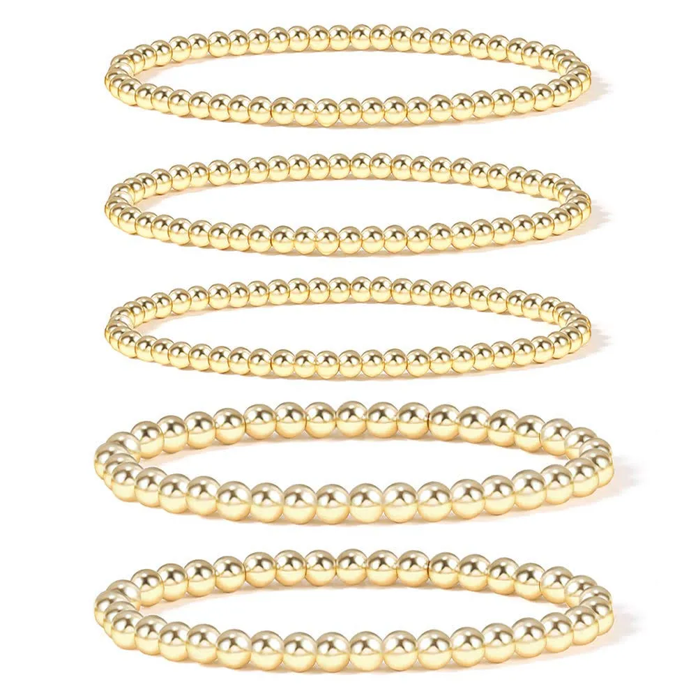 14K Gold Plated Bohemian Bead Bracelet