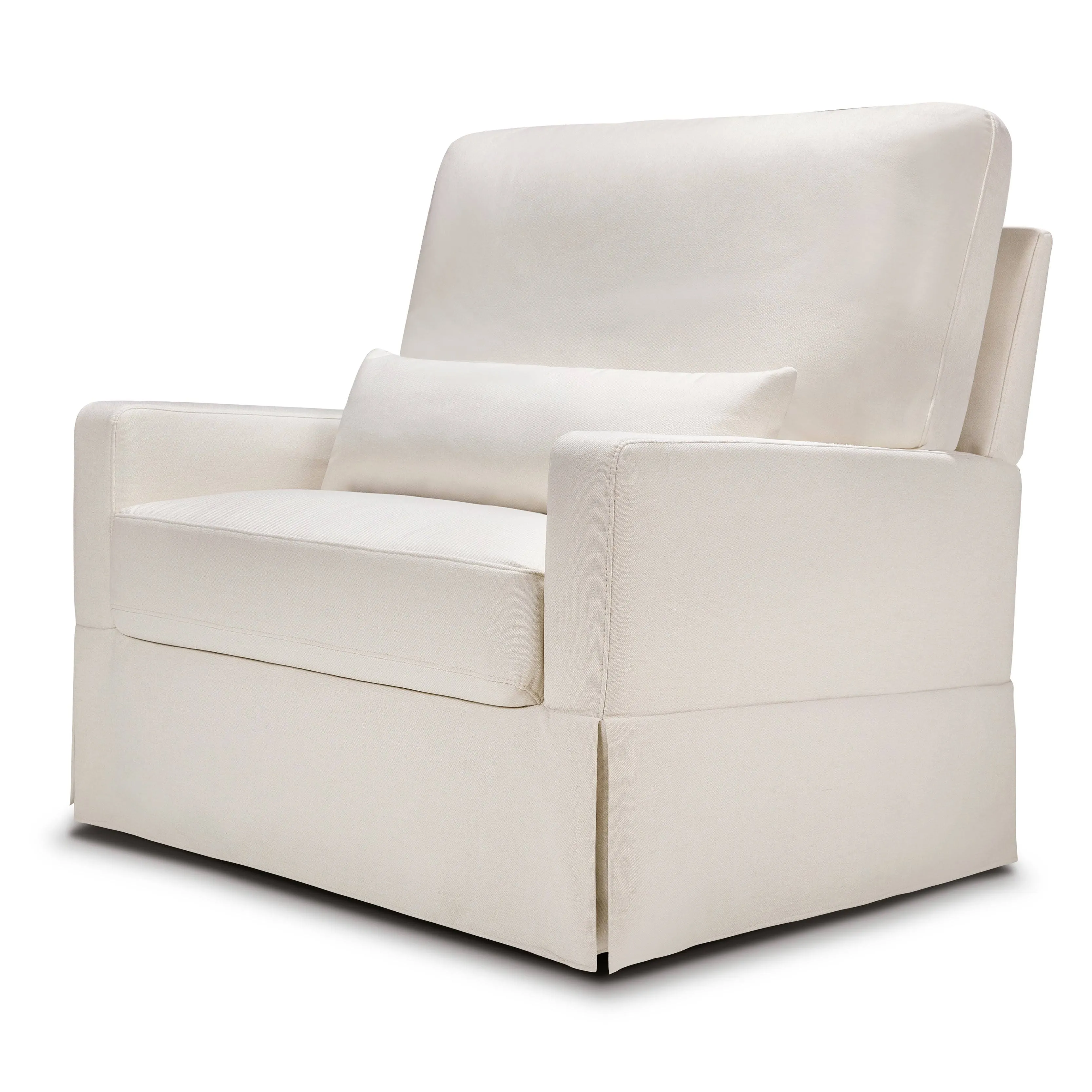 Namesake Crawford Pillowback Chair and A Half Comfort Swivel Glider | Performance Cream Eco-Weave