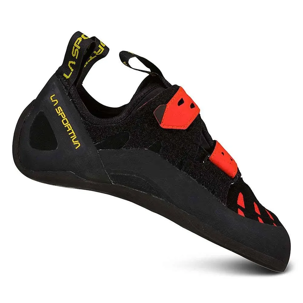 La Sportiva Men's Tarantula Climbing Shoe - 48.5 - Black / Poppy