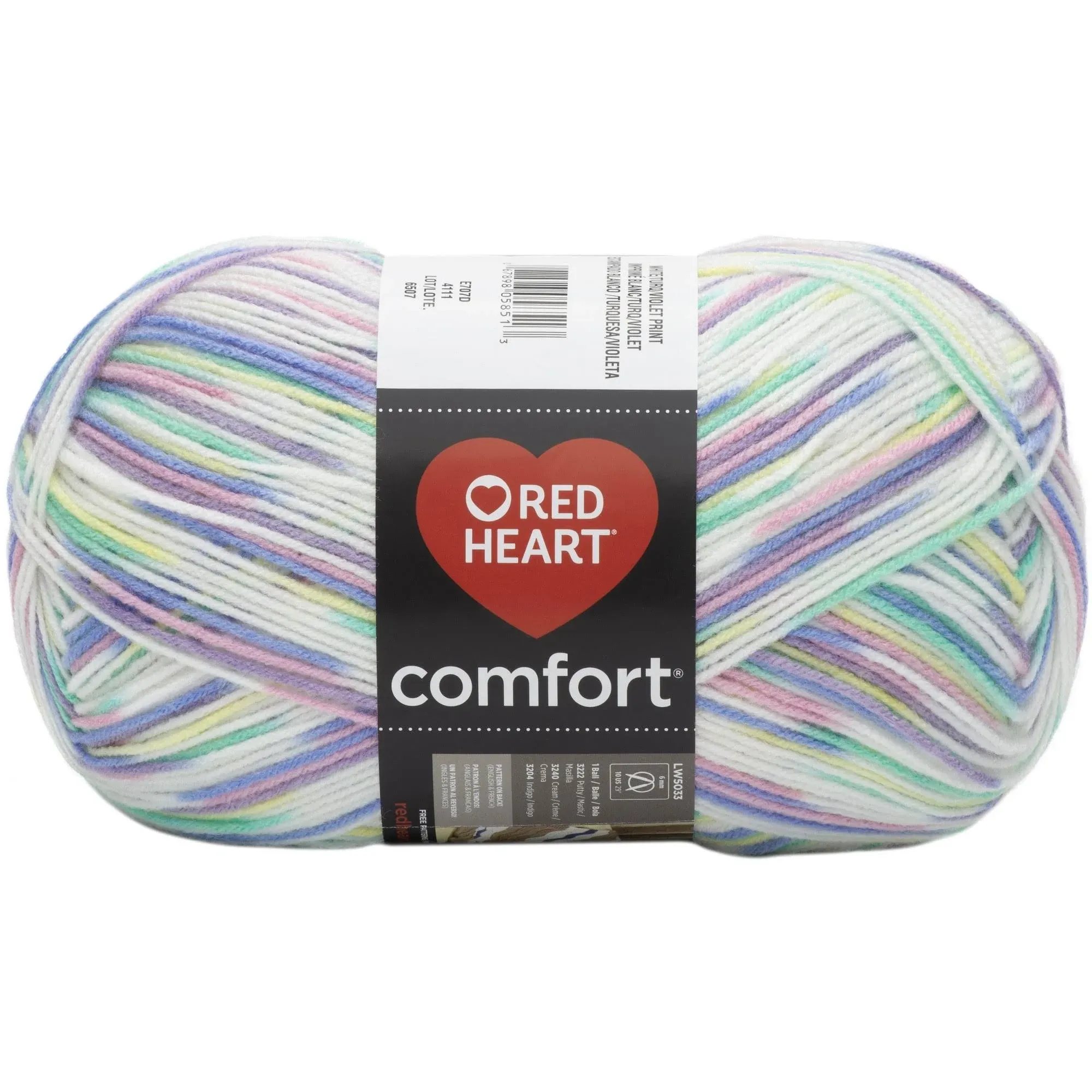 Red Heart Comfort Yarn , Acrylic , 16oz - 867yd , Bambi Print, Pack of 1