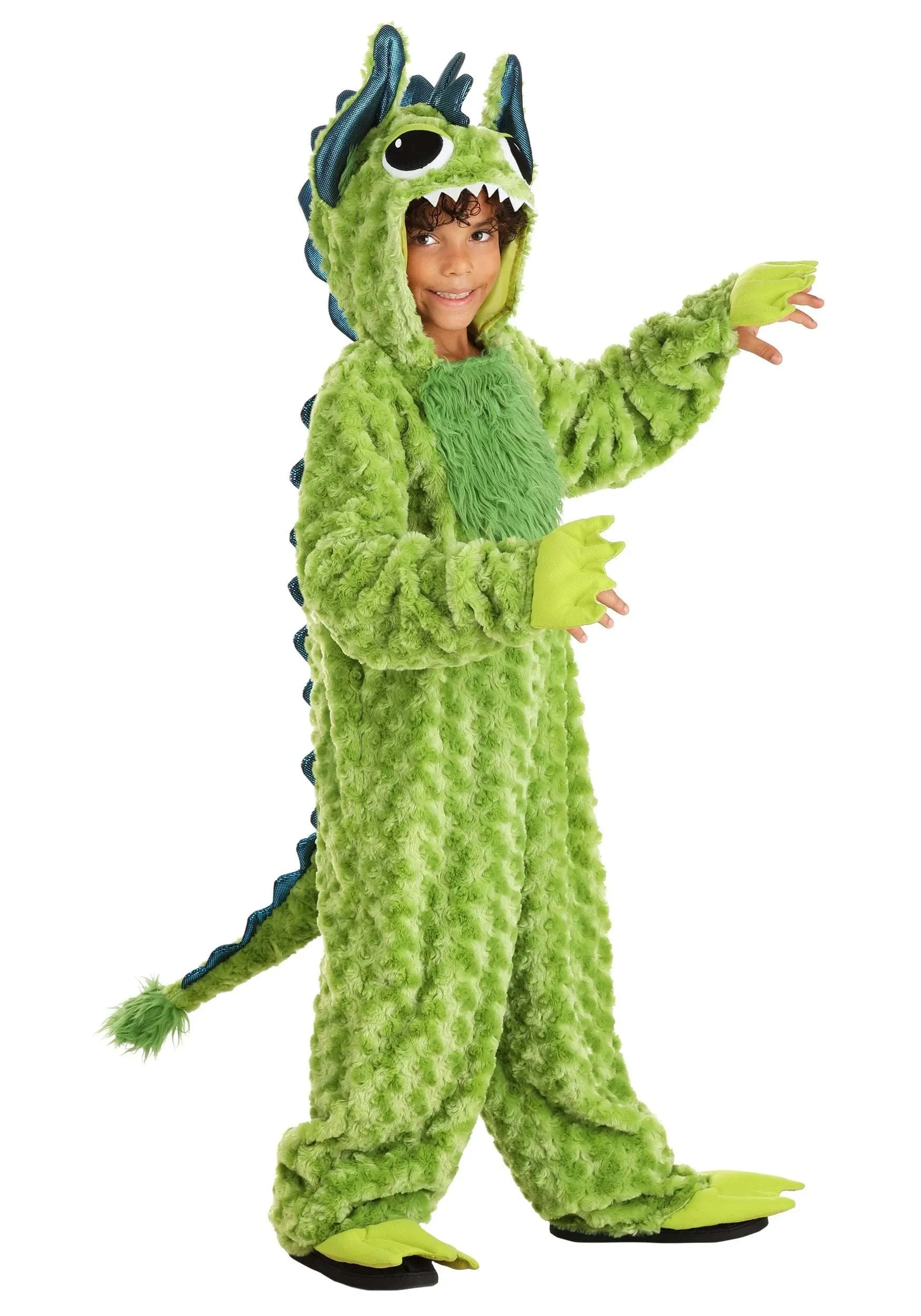 Little Green Monster Costume for Kid's