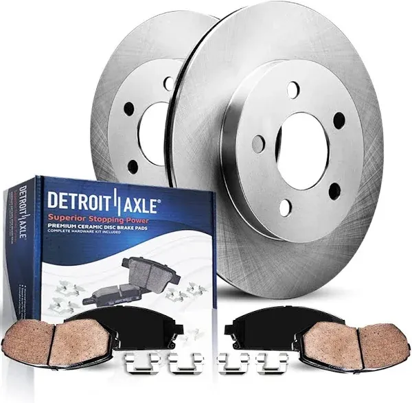 Detroit Axle R-54123BK 303mm Front Brake Rotor Pad for 2005-2010 Escape Mariner ...