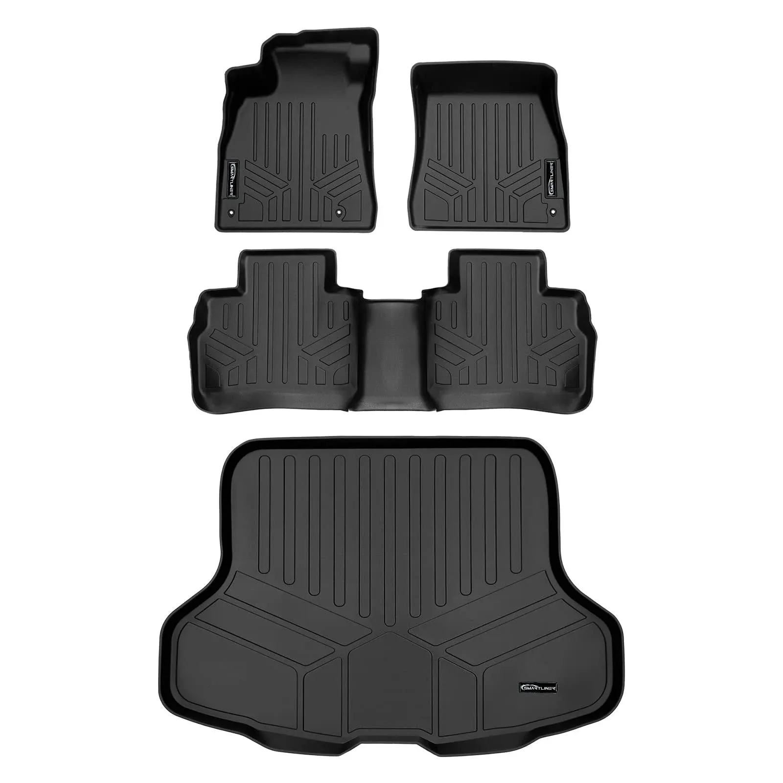 Maxliner Smartliner Nissan Sentra 1st & 2nd Row Floor Liners & Cargo Liner ...