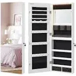 SONGMICS Jewelry Cabinet Armoire Organizer with LED Lights