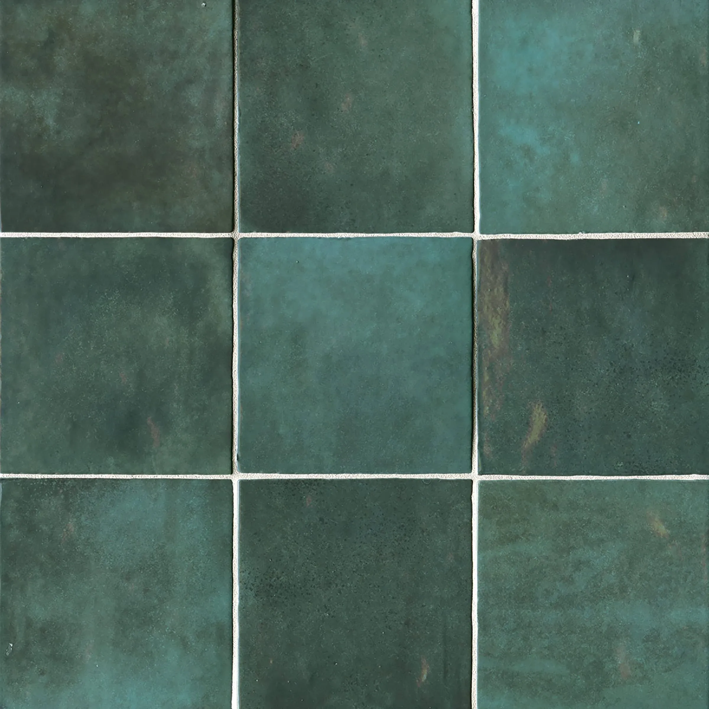 Bedrosians Cloe Gloss Ceramic Tile 5" x 5", Green (57-Pack, 10.83 sf)