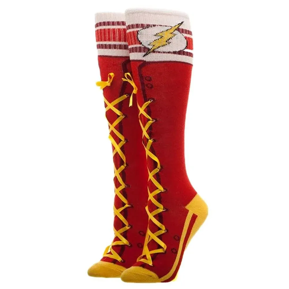 Flash Lace-Up Knee High Socks