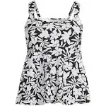 Women's Lands' End Flutter Empire UPF 50 Tankini Swimsuit Top