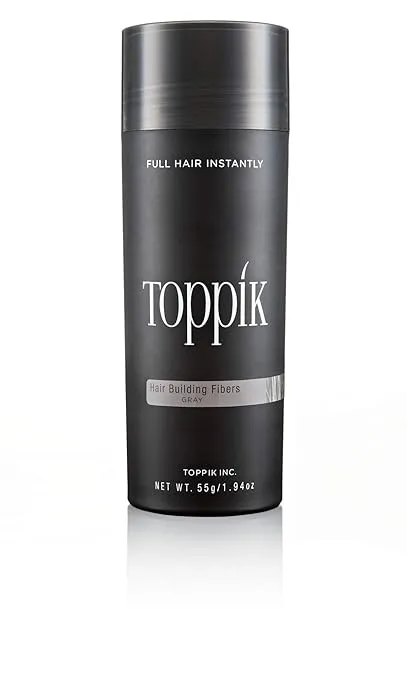 Toppik Hair Building Fibers 1.94 oz 55g, Gray