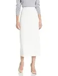 Kasper Crepe Column Skirt - White 16