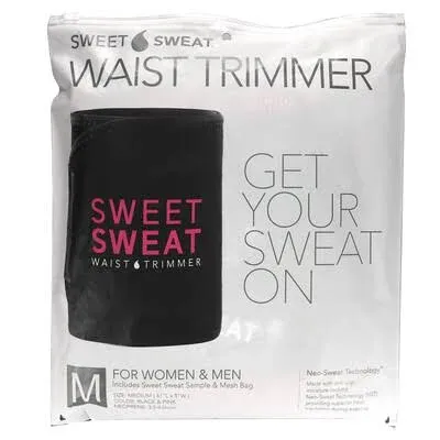 Sports Research Sweet Sweat Waist Trimmer - Black/Pink Medium