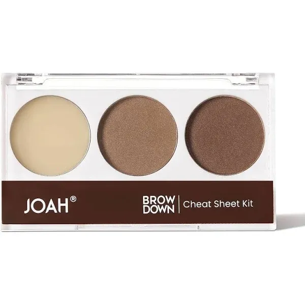 (2) Joah Brow Down Cheat Sheet Kit New In Packaging JBK02 - Rich Brown