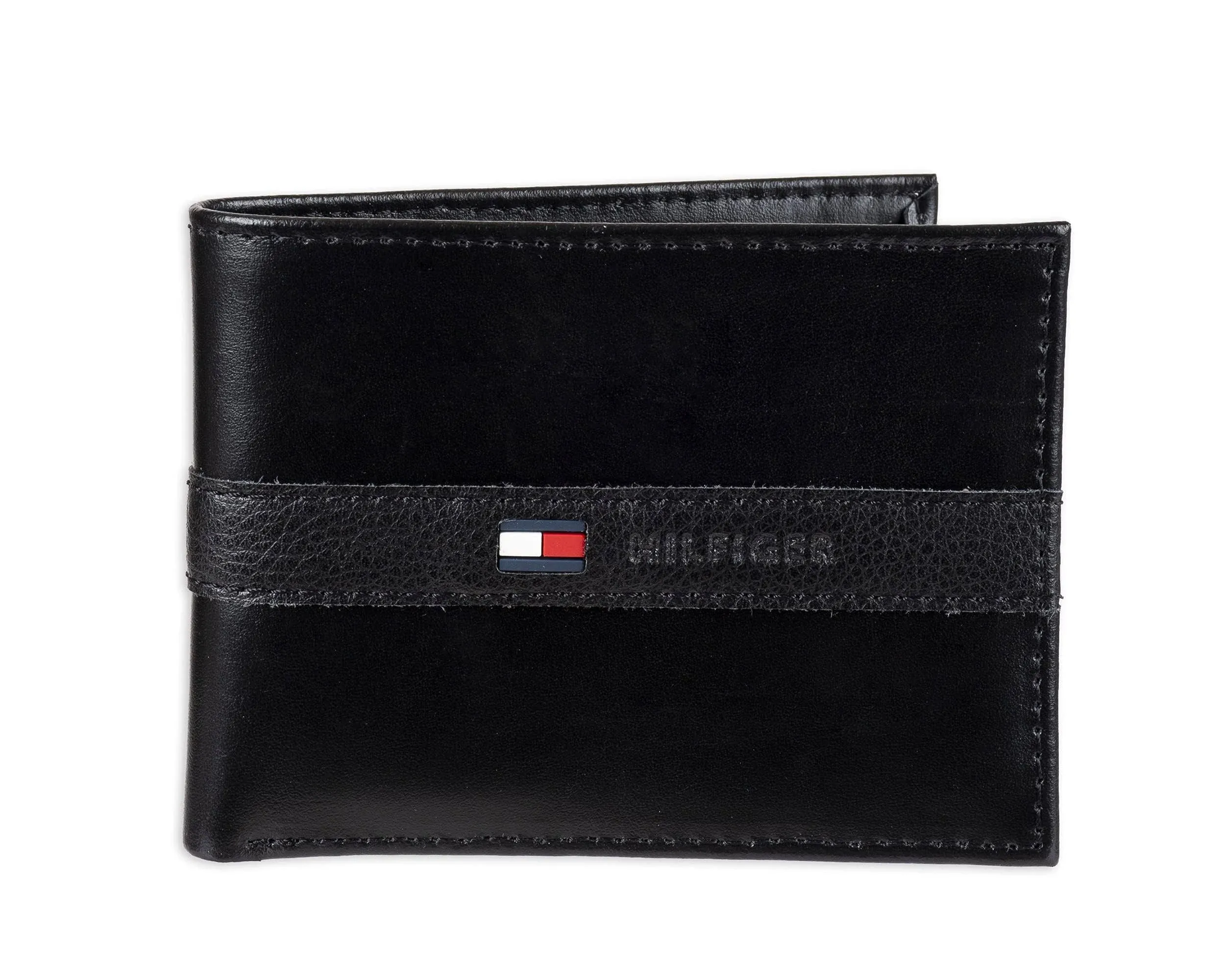 Tommy Hilfiger Men's Leather Ranger Passcase Wallet