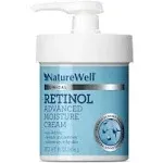 NATURE WELL Clinical 2.0 Retinol Advanced Moisture Cream for Face, Body, & Hands, Boosts Skin Firmness, Enhances Skin Tone, No Greasy Residue, Includes Pump, 16 Oz (Packaging May Vary)