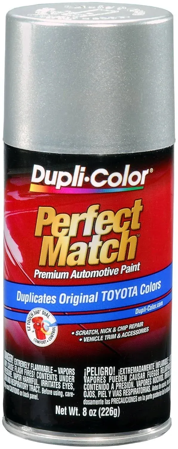 Dupli-Color EBTY16137 Perfect Match Automotive Spray Paint – Toyota Millennium Silver Metallic, 1C0 – 8 oz. Aerosol Can