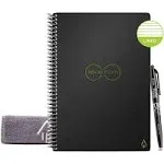 Rocketbook Core Smart Notebook - Wide/Legal Rule, Black Cover