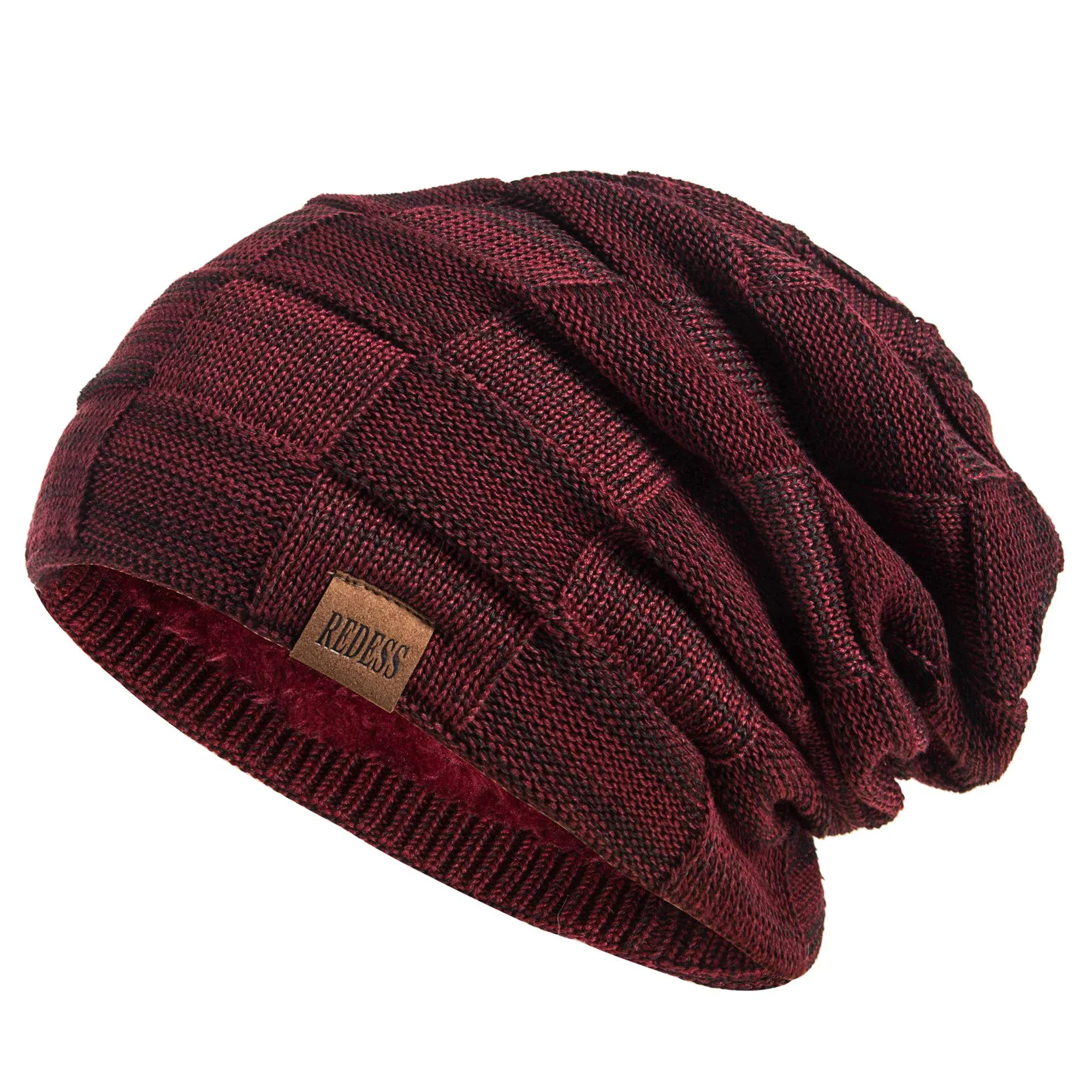 REDESS Beanie Hat for Men and Women Winter Warm Hats Knit Slouchy Thick Skull Cap