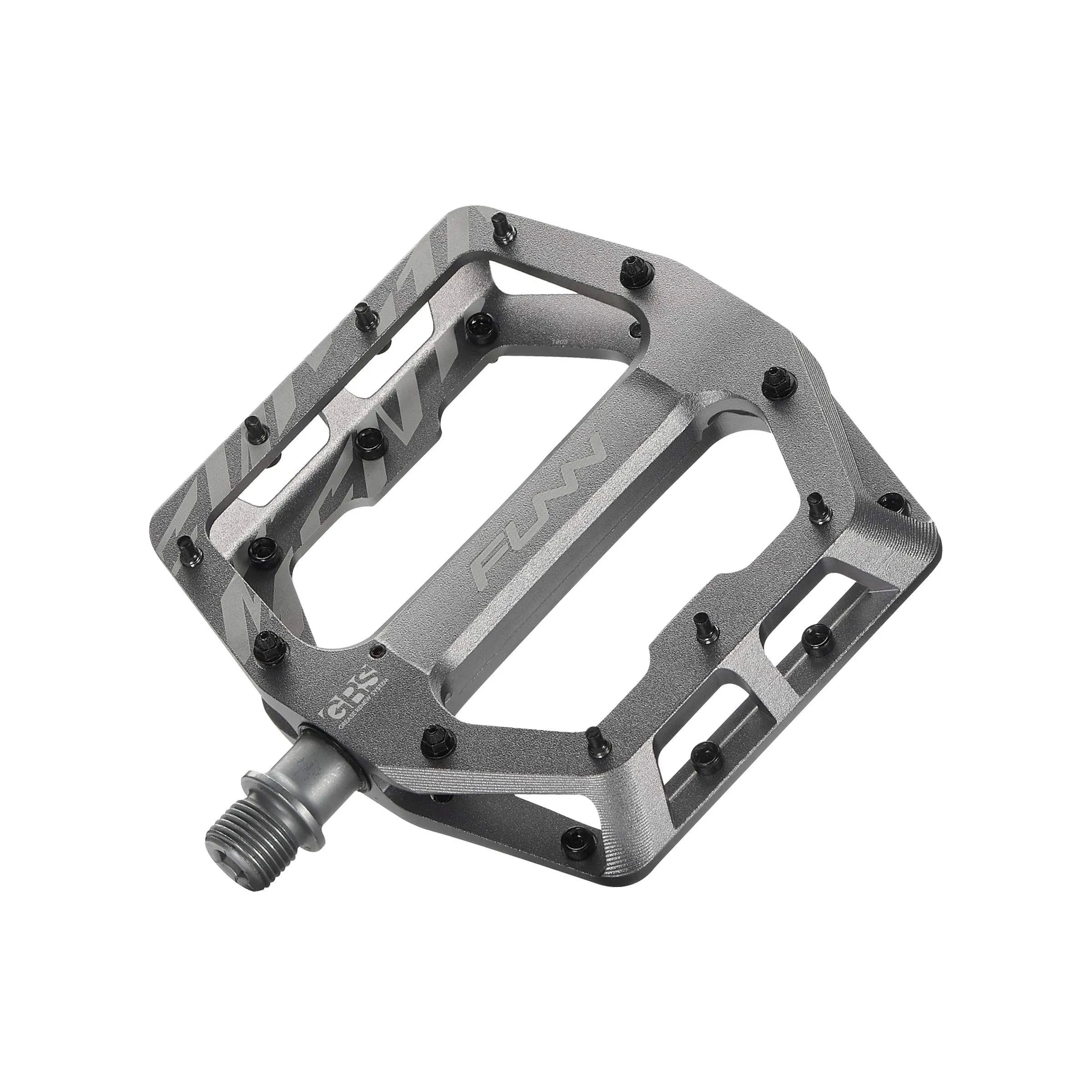 Funn Funndamental Mountain Bike Pedals Gray Flat Pedals