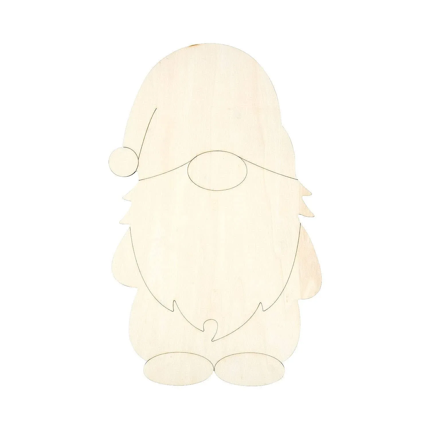 Fun Express DIY Unfinished Wood Gnome Cutout - Craft Kits - 1 Piece