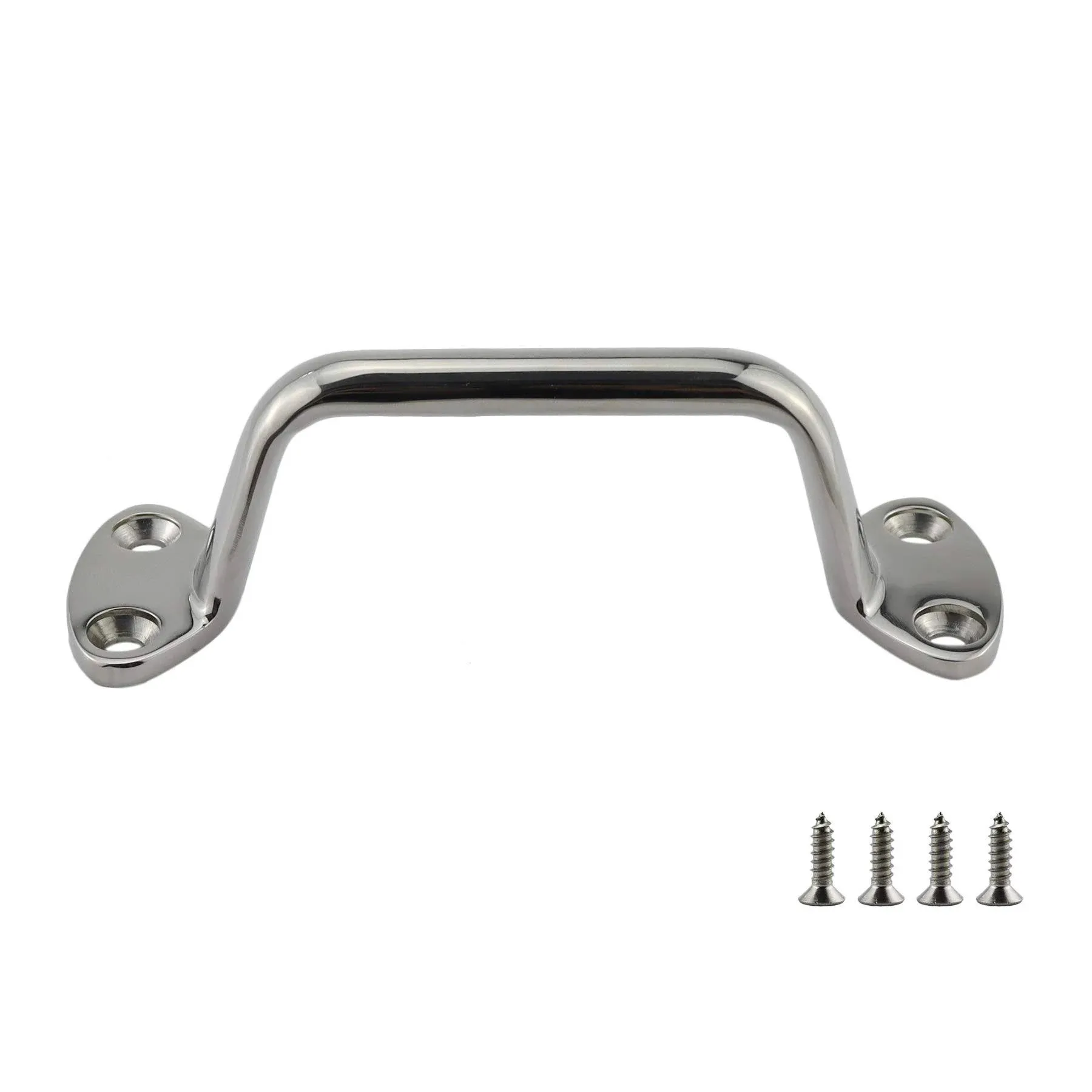 Marine Grade Heavy Duty316 Stainless Steel150MM6&#034; Grab Handle with 4 Holes In...