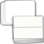 Hamilco White Cardstock Thick Paper - Blank Index Flash Note & Post Cards Rounded Corners with Envelopes Greeting Invitations Stationary 4 X 6" Heavy weight 80 lb Card Stock - 100 Pack