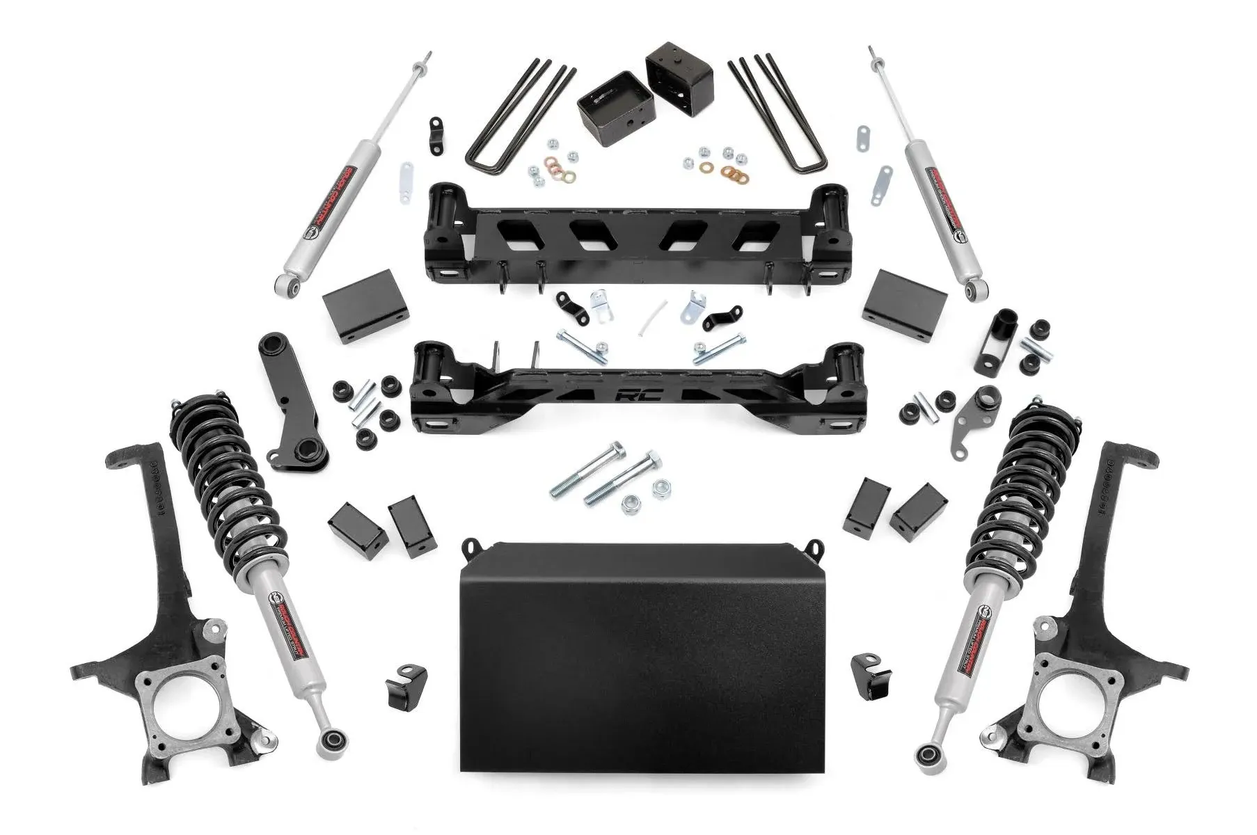 Rough Country 4.5&#034; Lift Kit w/ N3 Struts &amp; Shocks fits 07-15 Toyota Tundra 2/4WD