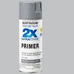 Rust-Oleum Painter's Touch 2X 12 oz. Flat Gray Primer General Purpose Primer Spray (6-Pack) 334017