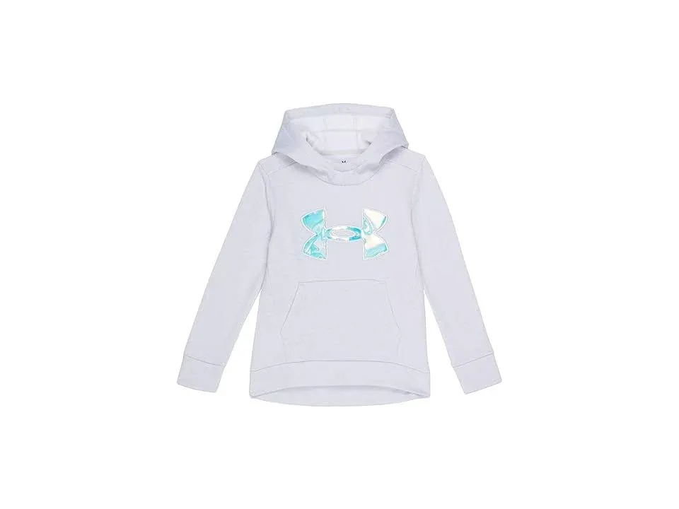 Under Armour Girls Armour Fleece Iridescent Big Logo Hoodie