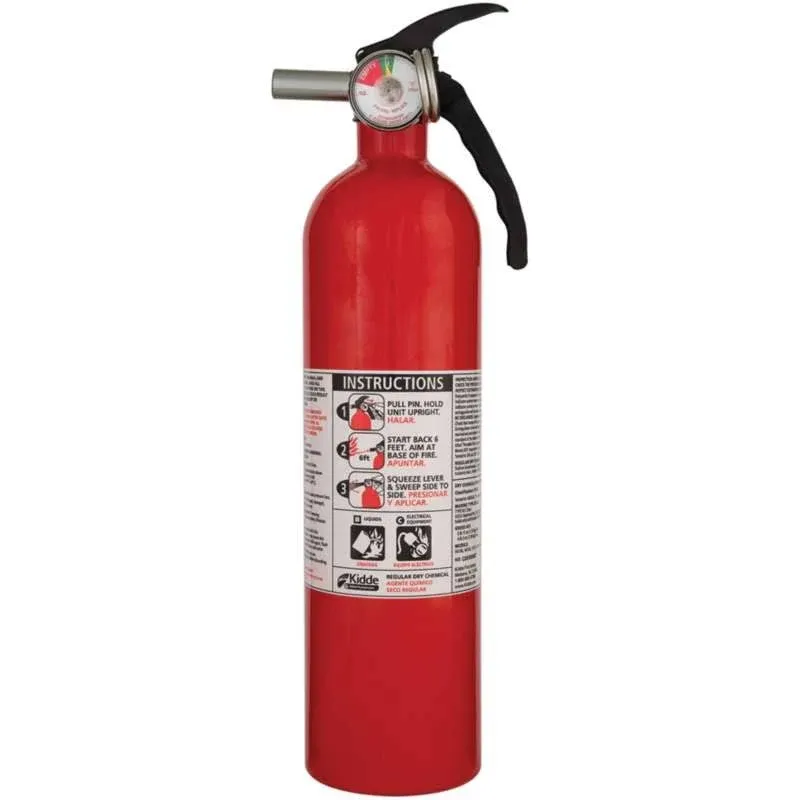 Kidde Full Home Fire Extinguisher - 2.5lb - 1-A, 10-B:C