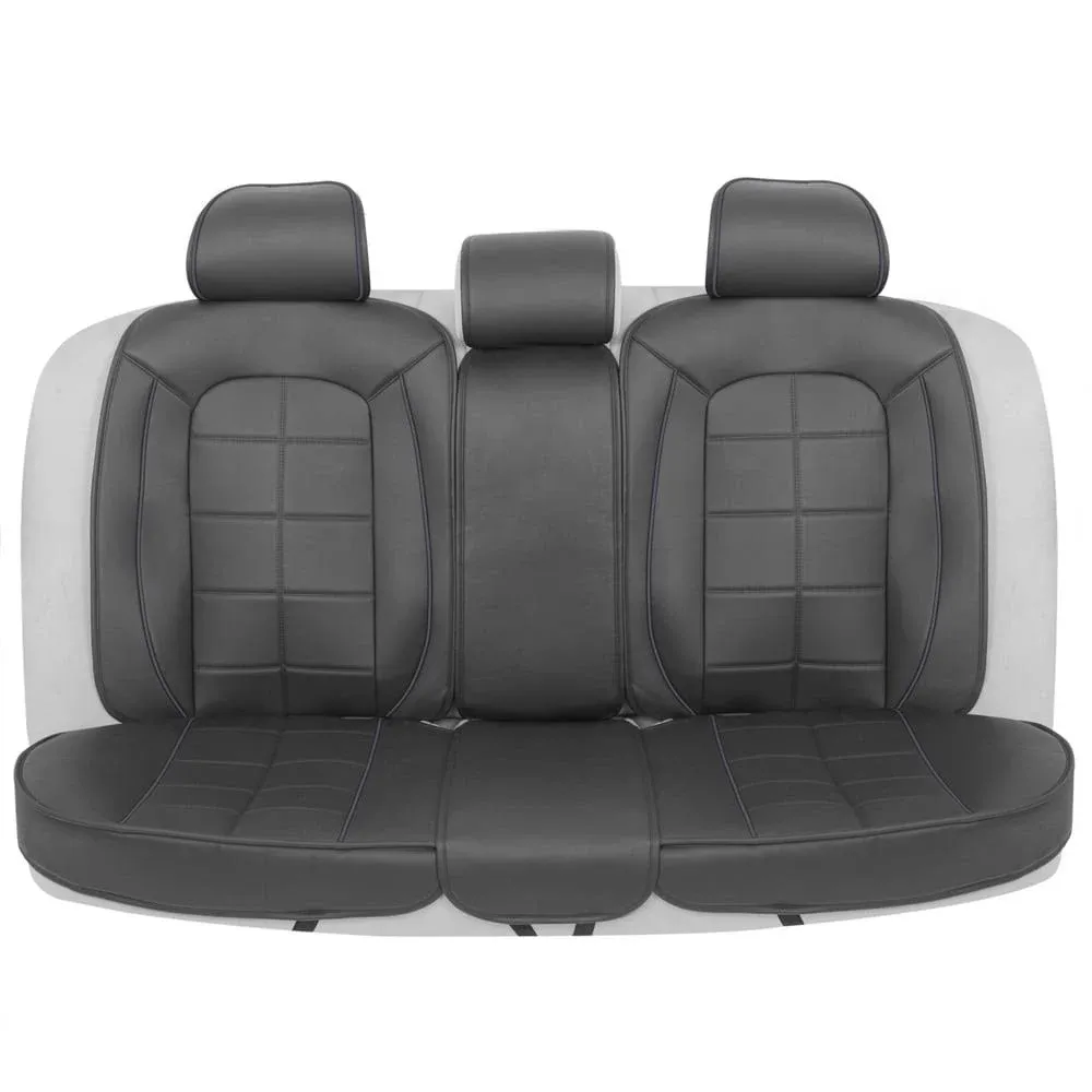 Motor Trend SeatWrap Leatherette Car Seat Covers - PU Leather Cushion - Rear ...