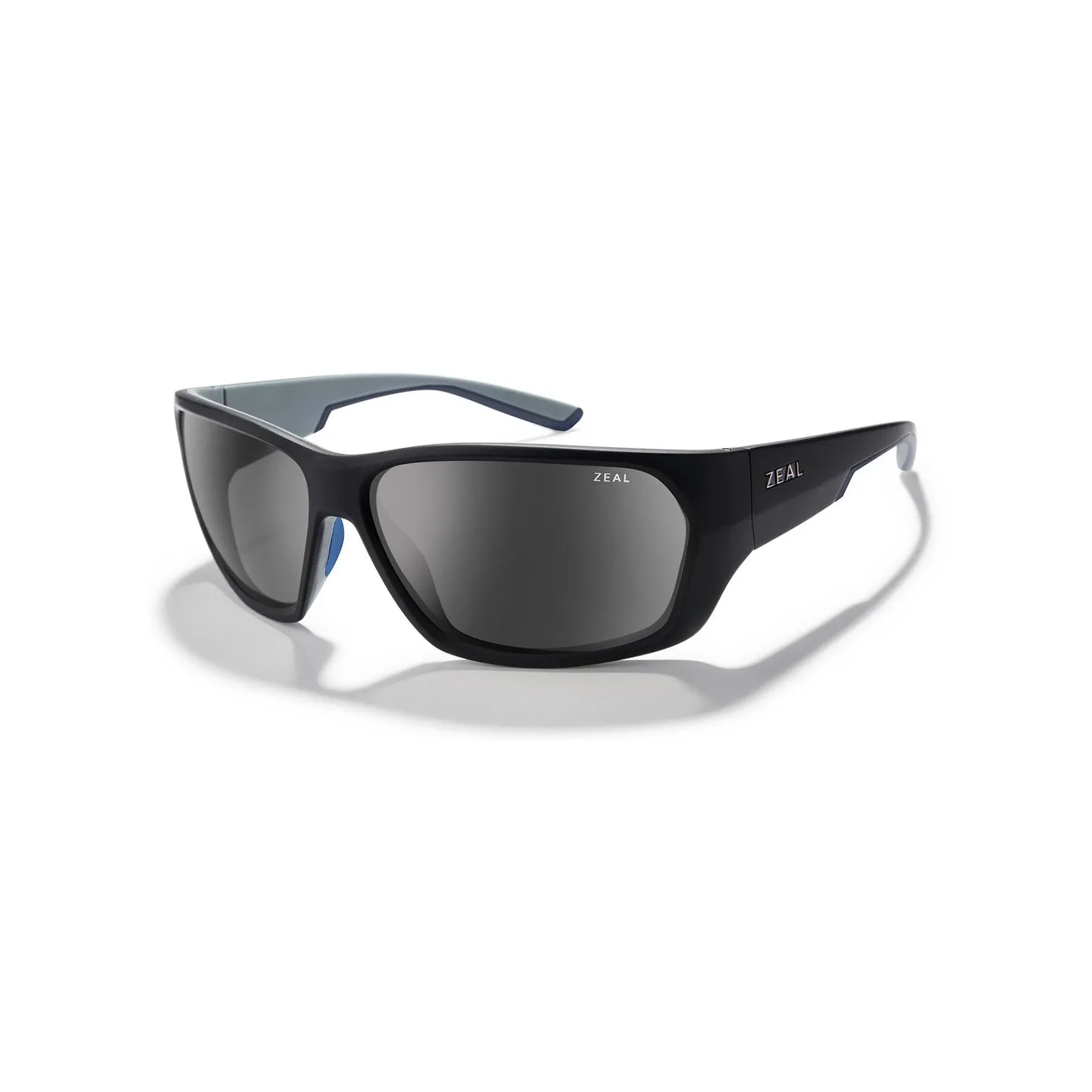 Zeal Optics Caddis Polarized Sunglasses Matte Black / Dark Grey