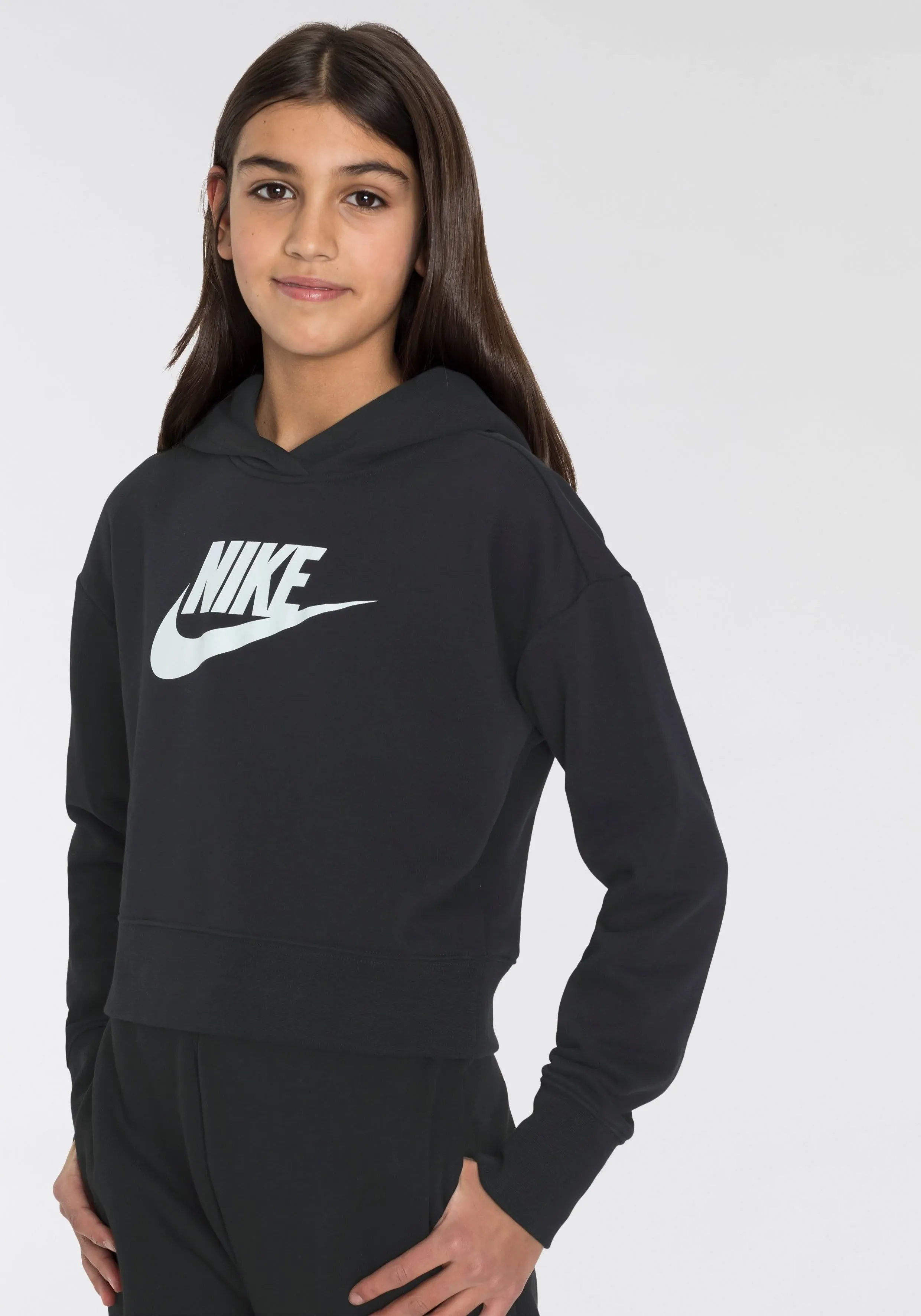 NWT Nike Big Kids Girls Cropped Hoodie Size Medium