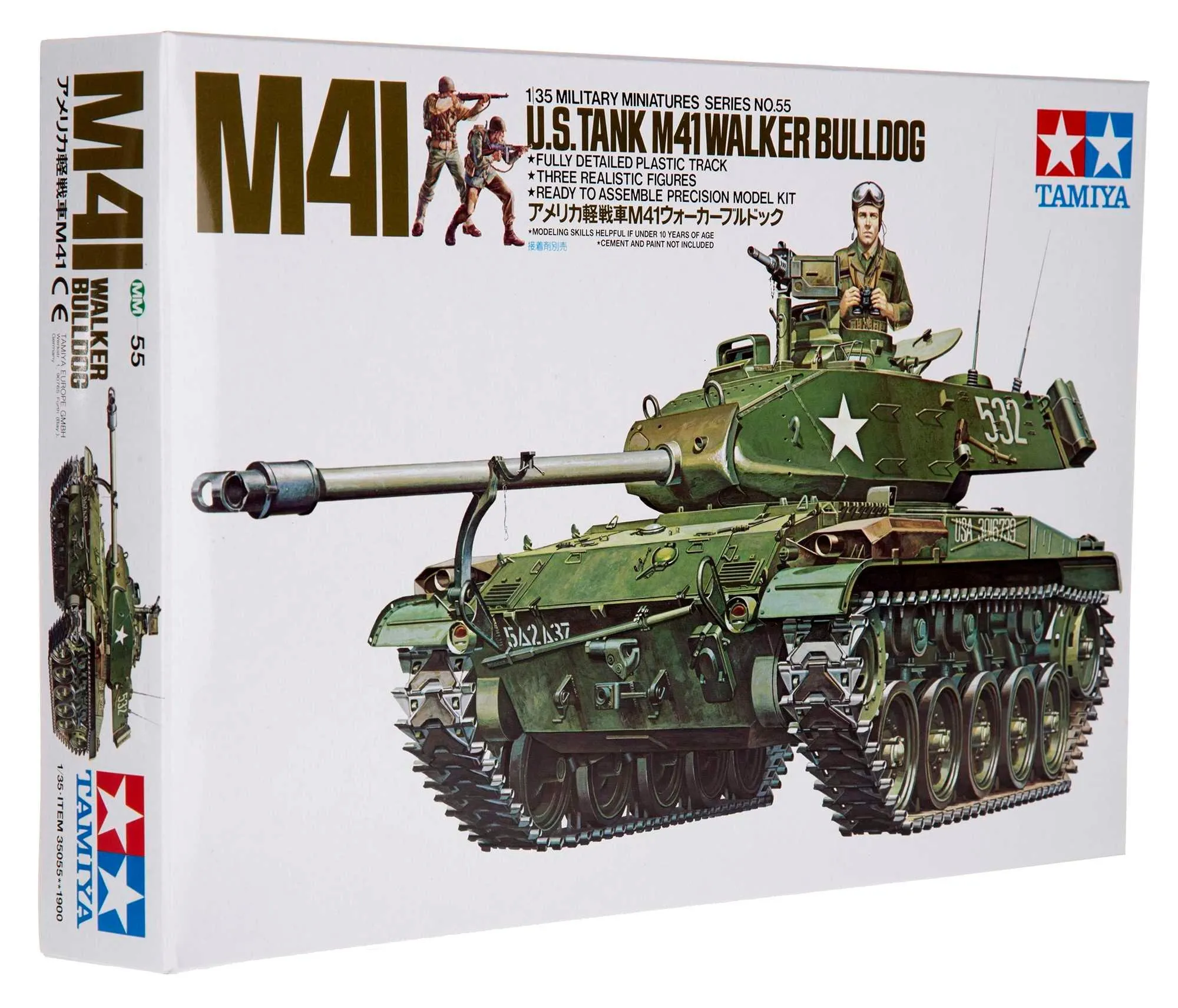 Tamiya 35055 1/35 Scale U.S. M41 Walker Bulldog Kit