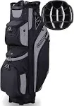 14 Way Golf Cart Bag for Push Bag Classy Design Full Length with Cooler Rain Hood Putter Well