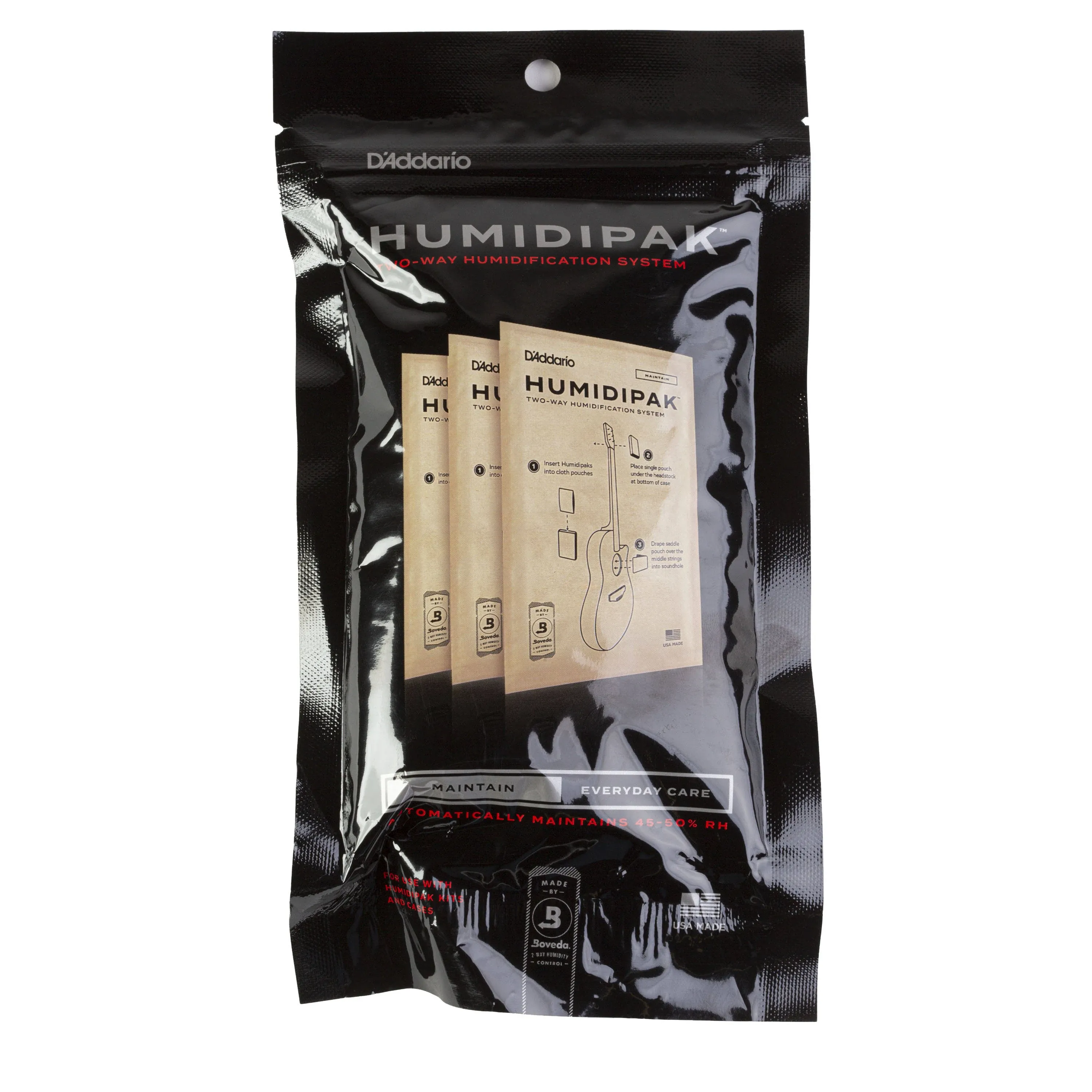 PW-HPRP-03 Humidipak Automatic Humidity Control Packets for Guitar D&#039;Addario