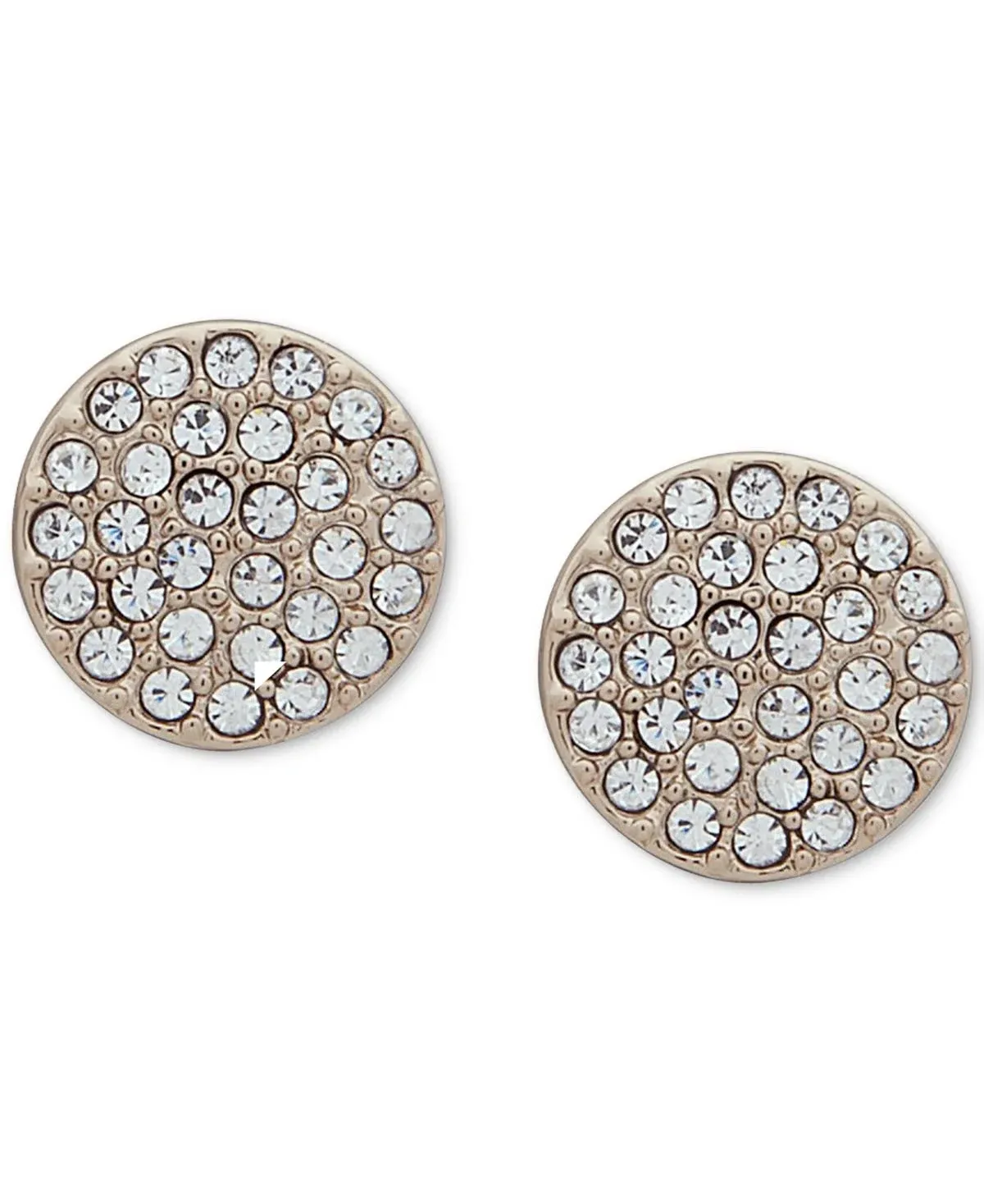 Dkny | Pave Disc Stud Earrings, Created for Macy&#039;s - Rhodium | Realry