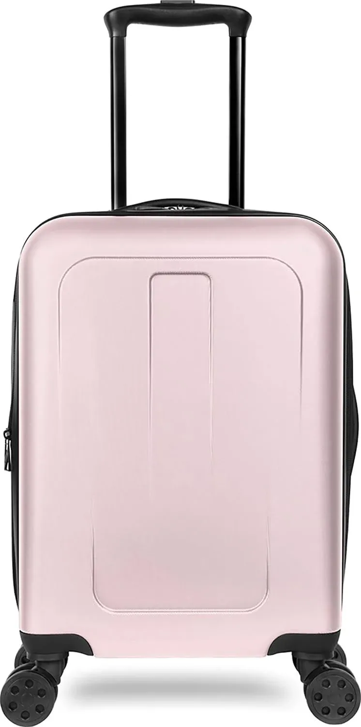 Total Travelware Passage 19" Expandable Hardside Spinner Carry-On, Pink, 19 in