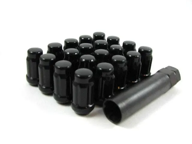 Black Spline Drive Lug Nuts 12x1.25 20 piece